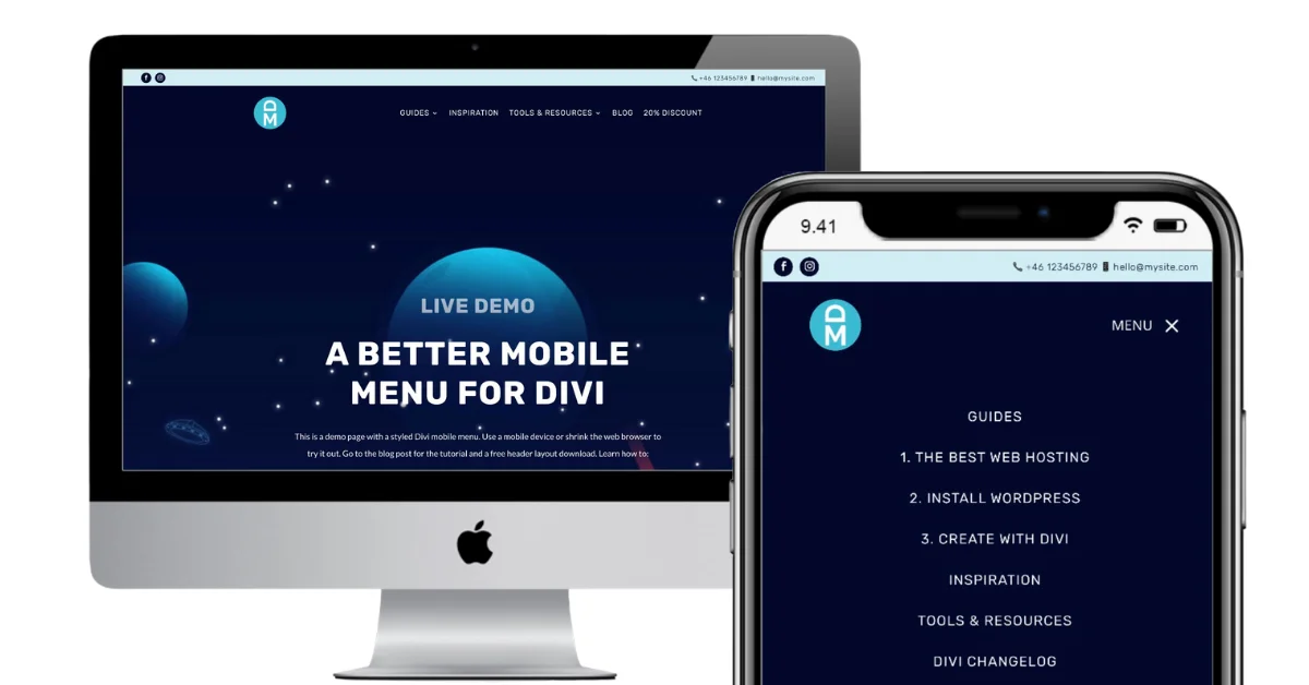 A better mobile menu for Divi and WordPress A better mobile menu for Divi and WordPress