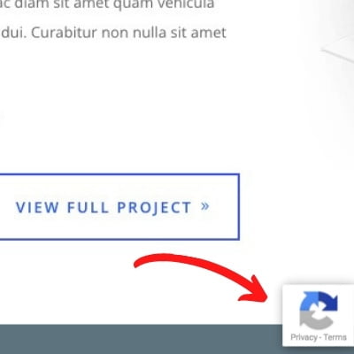 reCAPTCHA badge moved in front of content reCAPTCHA badge moved in front of content