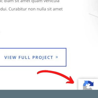 reCAPTCHA badge hidden behind content reCAPTCHA badge hidden behind content