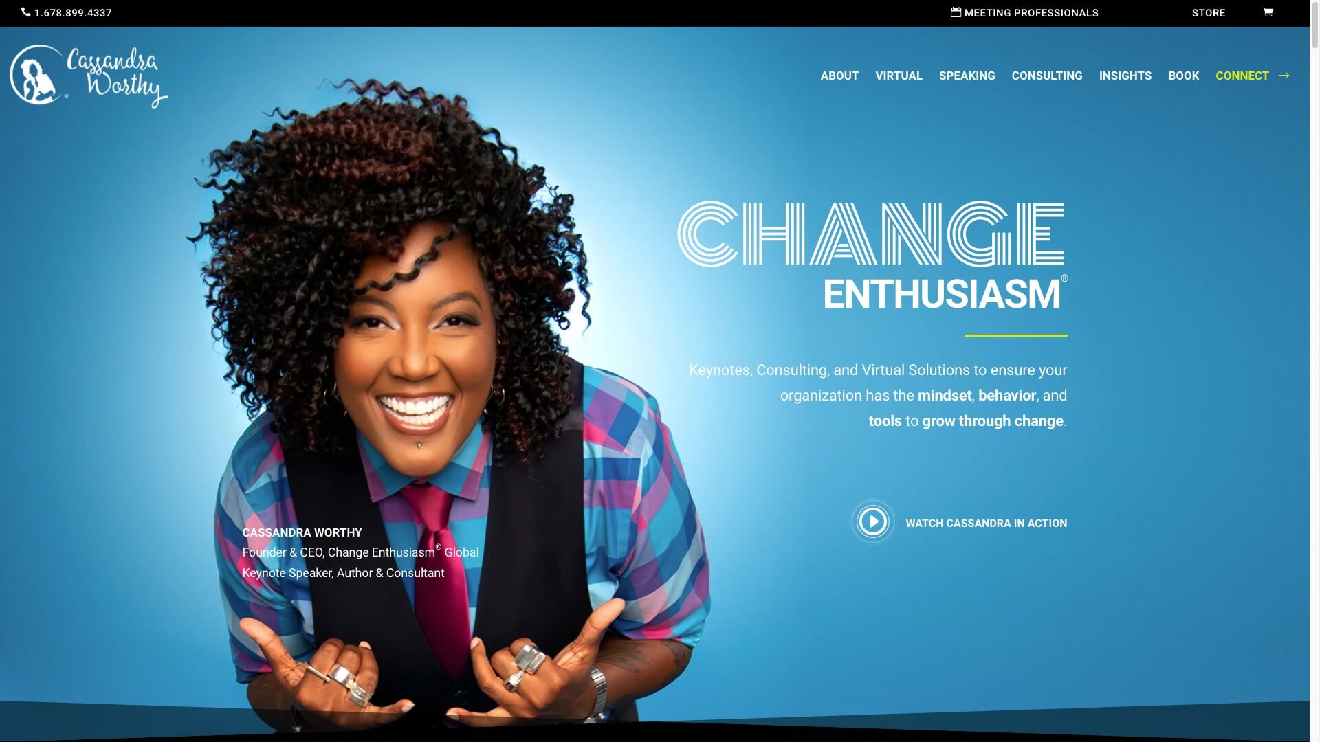 Speaker and Author website