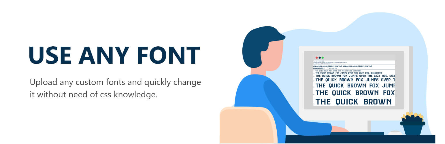 Use Any Font (API Key) – Discount for the WordPress plugin