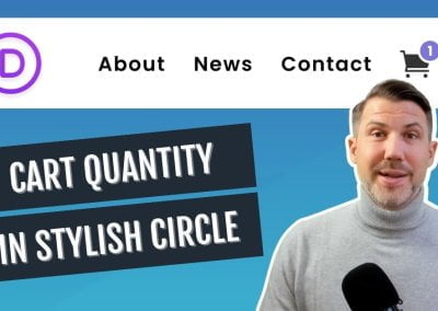 How To Add A Circle Background To The Divi Cart Quantity Number