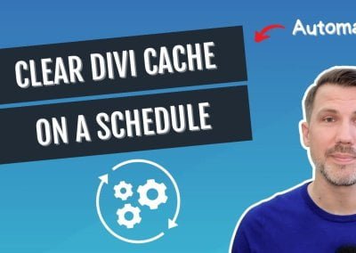 How To Schedule Divi To Clear Static CSS Cache (Automatically)