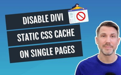 How To Disable Divi Static CSS Cache On Single Pages & Posts