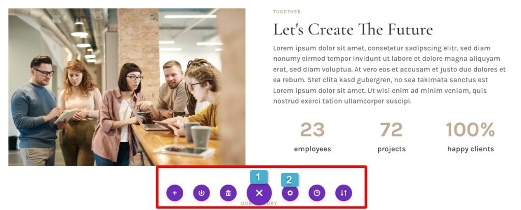 Expand the Divi Builder menu and click the cogwheel to edit the page settings