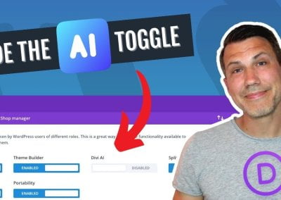 Hide The Divi AI Toggle In The Divi Role Editor