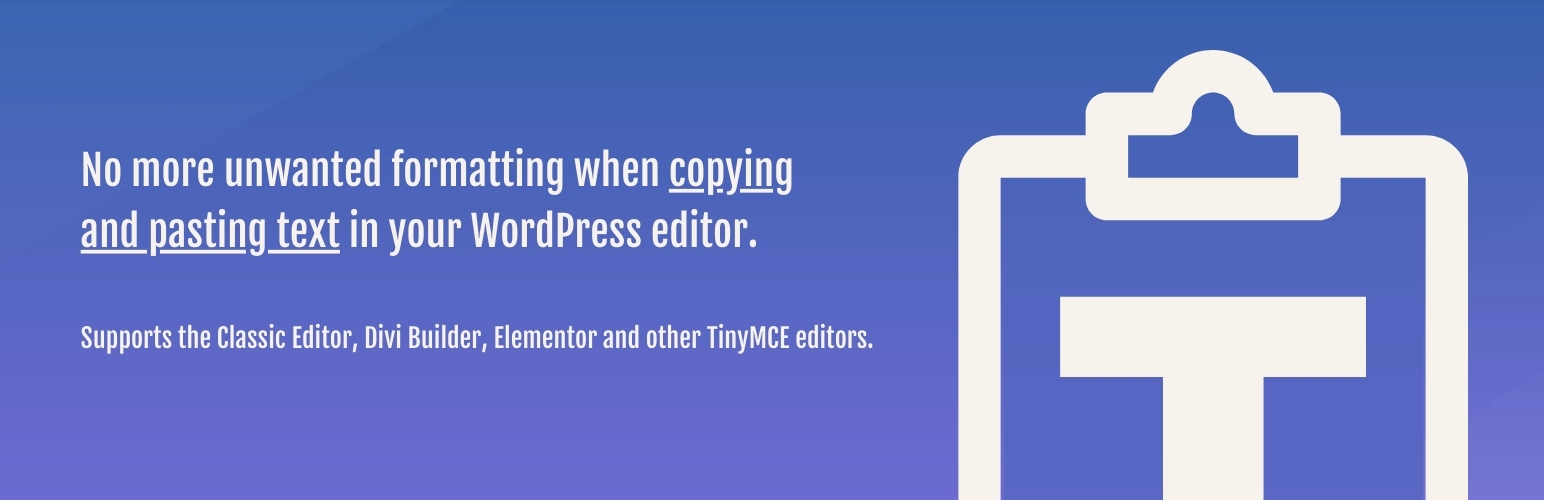 Paste as plain text by default plugin